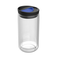 transparent, blau