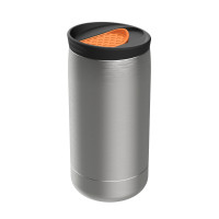 schwarz, silber, orange