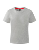 Heather Grey Melange, Washed Red