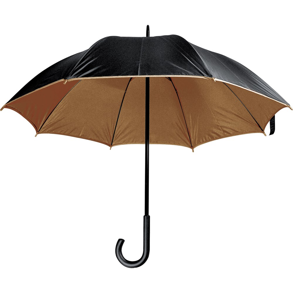 mit doppelter Bespannung Farbe Luxuriöser Regenschirm schwarz-gold